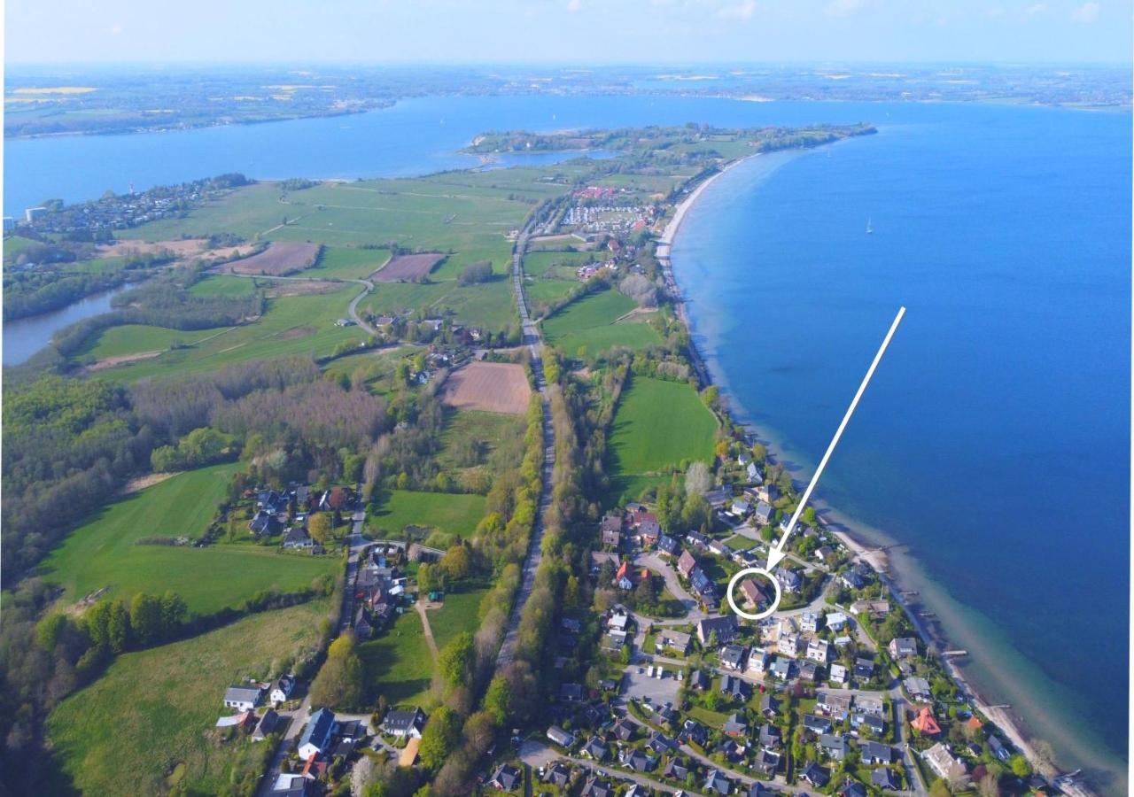 Seeblick I - Geraeumige 90Qm - Ganzes Haus - 50M Zum Naturstrand - Mit Terrasse Und Grossem Garten - Kueche Neu Gluecksburg Luaran gambar